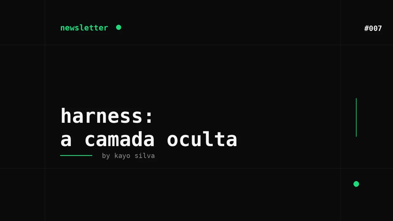 Ilustração sobre harness e agentes de IA